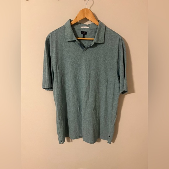 Good Man Brand Other - Good Man Brand by Russell Wilson No Button Cotton Polo Shirt Teal Blue XL